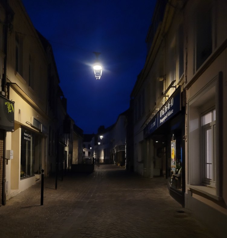 Night Time in Montreuil-sur-Mer, Pas de Calais, France