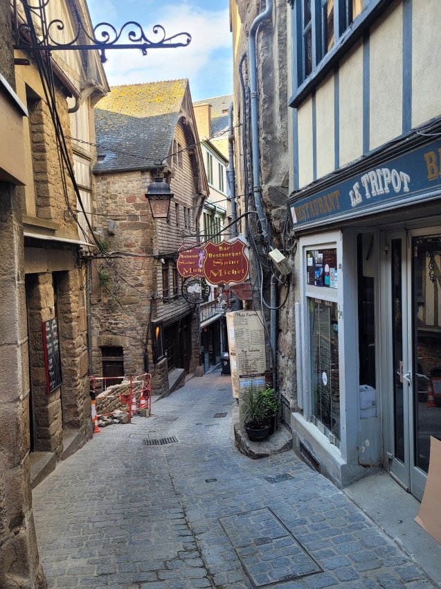 Looking Back Down Grande Rue, Mont St. Michel, France