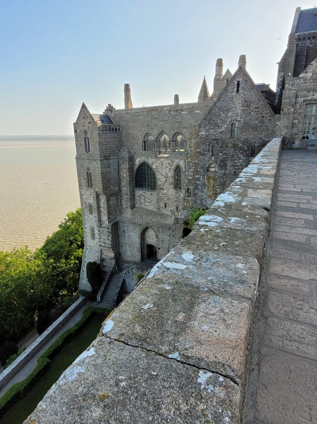 The Exterior of the Cloisters, Mont St. Michel, France