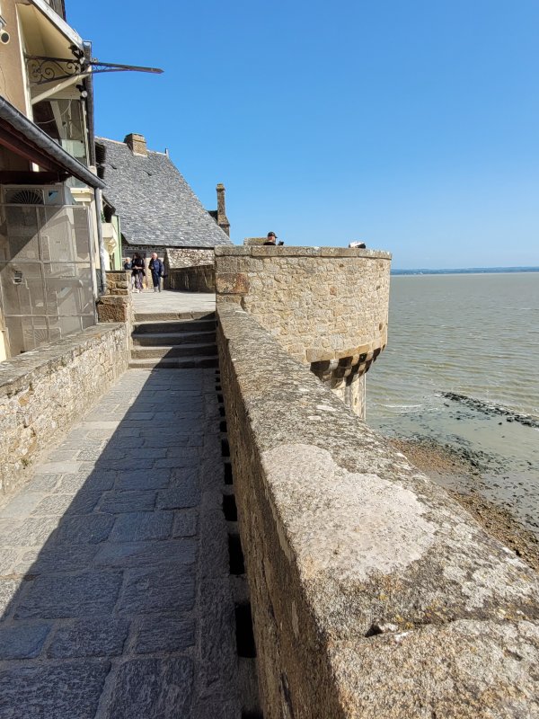 Rampart Walk, Mont St. Michel, France