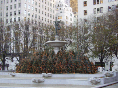 Pullitzer Fountain at Fifth Avenue, New York City, USA
