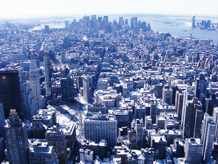 Looking Downtown, New York City, USA