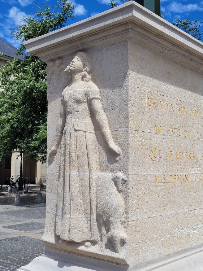 Statue outside Orl�ans Cathedral, France