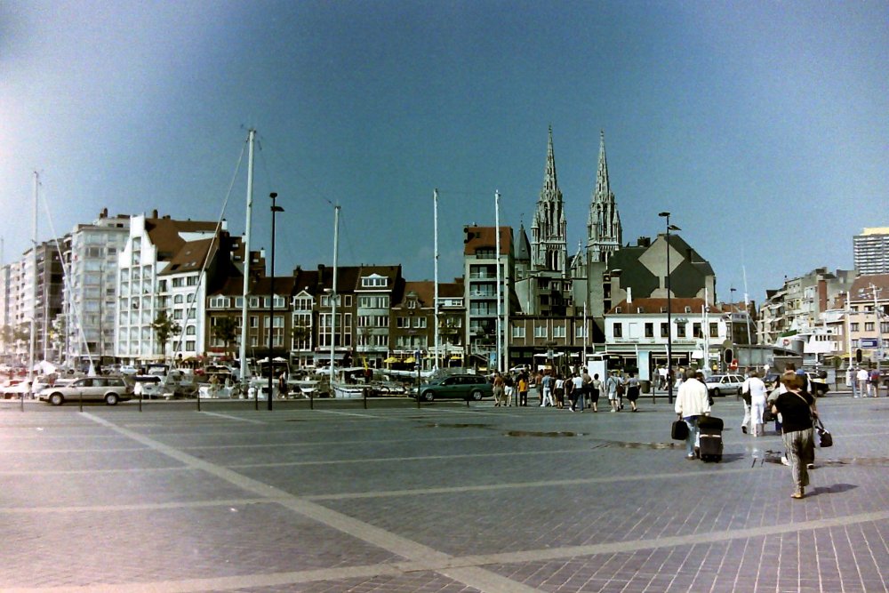 Arriving in Oostende, Belgium