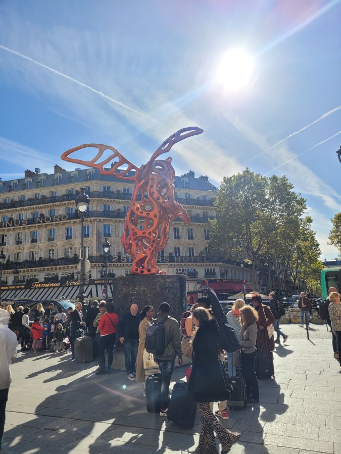 Bustle at the Gare du Nord, Paris, France