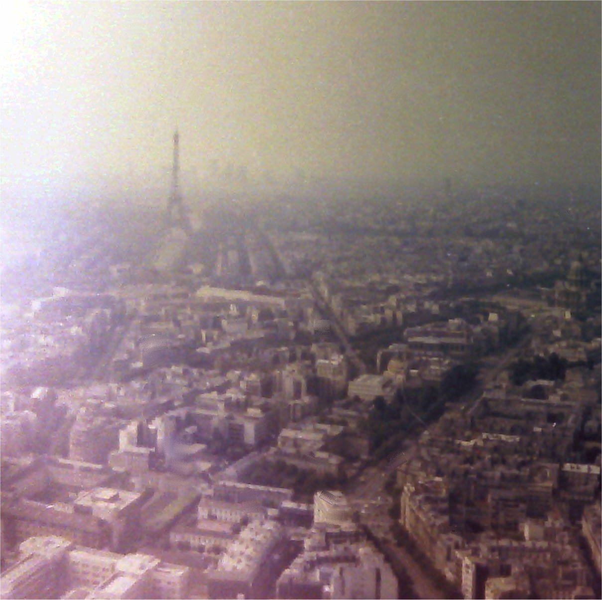 View from Montparnasse Tower, Paris, France