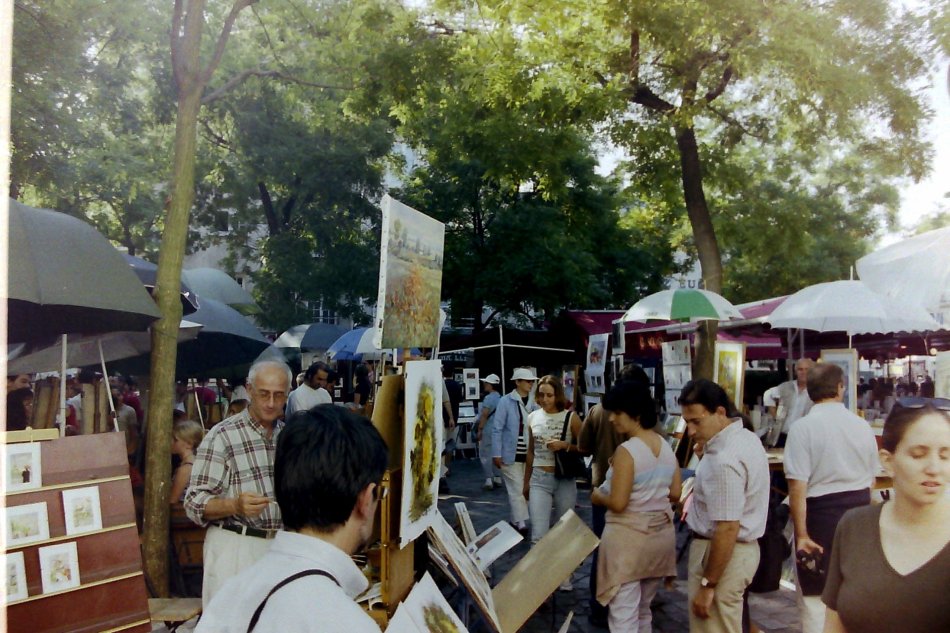 More Art on Place du Tertre, Montmartre, Paris, France