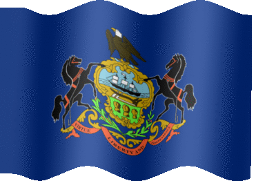 Flying Flag of Pennsylvania