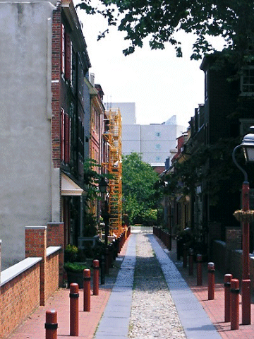 Elfreth's Alley - The USA's Oldest Street! Philadelphia, PA