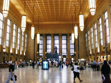Interior of Philadelphia's 30th Street Station, PA, USA