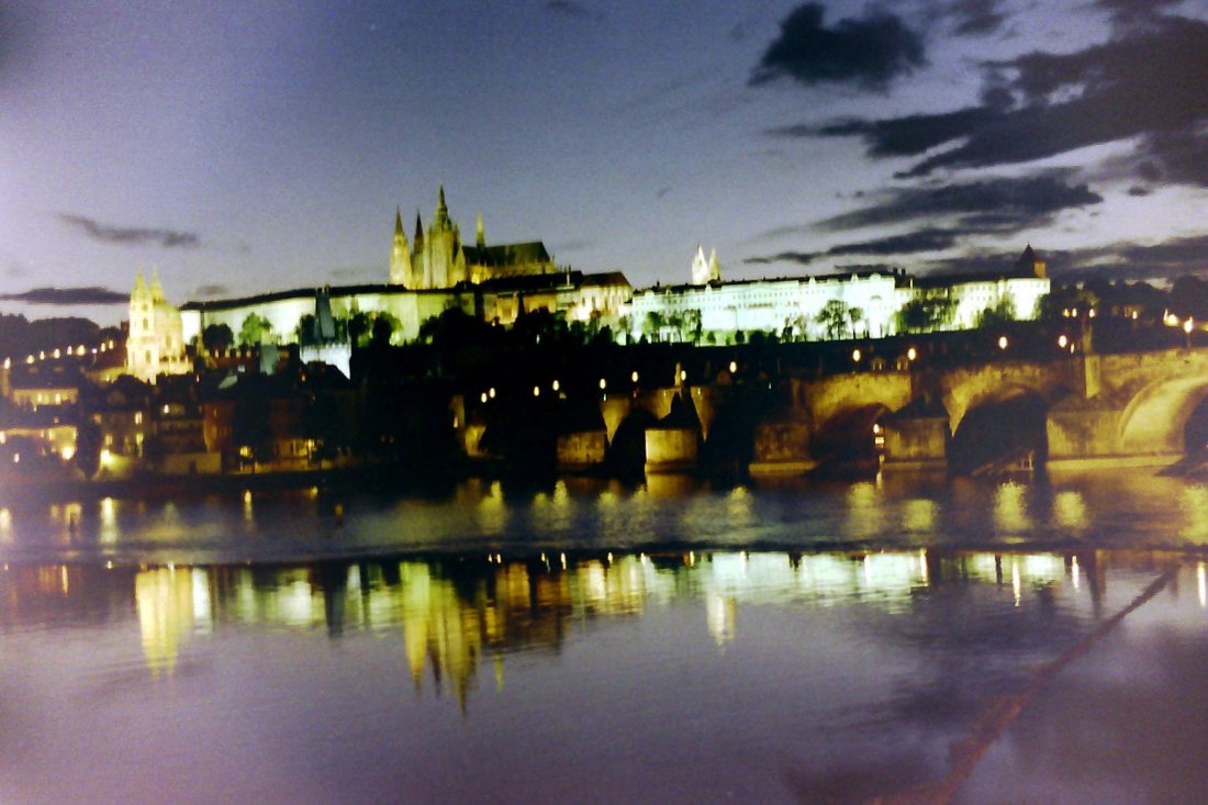 The Sun Goes Down over Prague, Czech Republic
