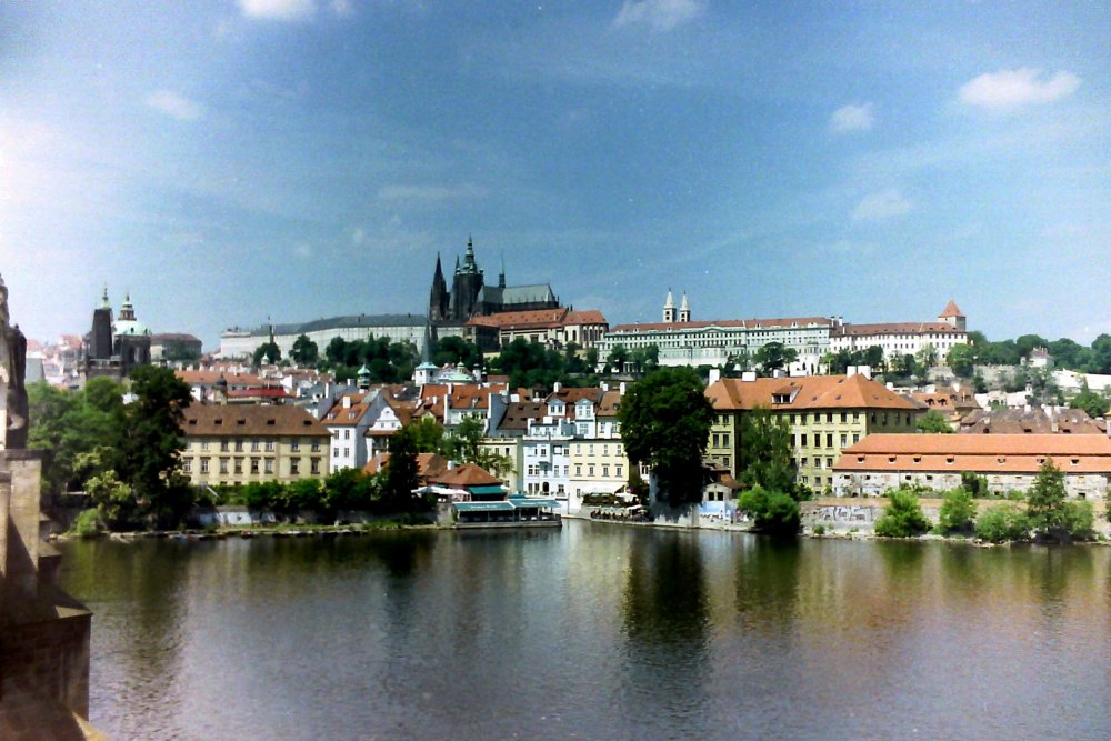 Another view of Prague Castle from the Vltava, Czech Republic