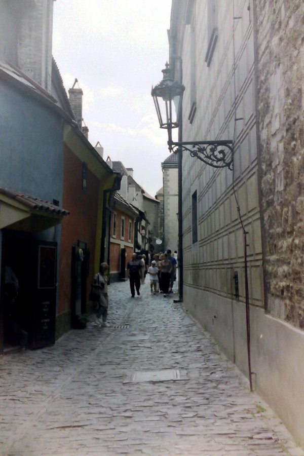 The Bottom of Golden Lane, Prague Castle, Czech Republic