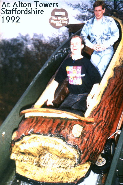 Roy and Andrew at Alton Towers