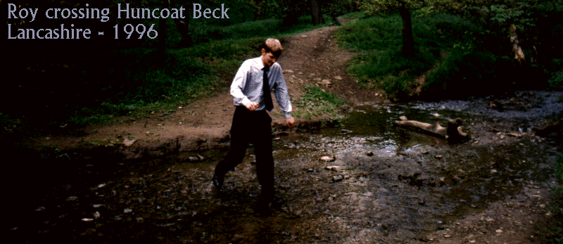 Roy crossing Huncoat Beck