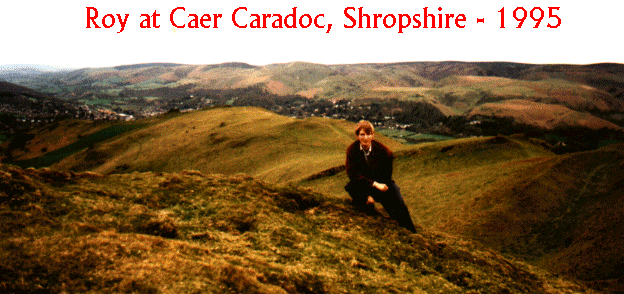 Roy atop Caer Caradoc