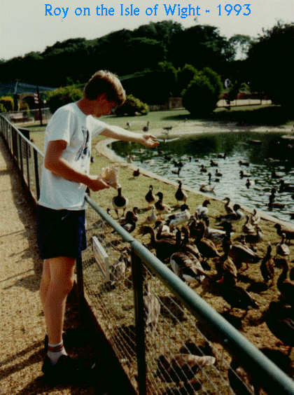 Roy at Flamingo World, IoW