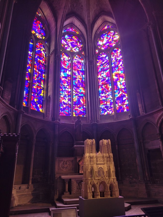 Chagall Windows, Reims Cathedral, France