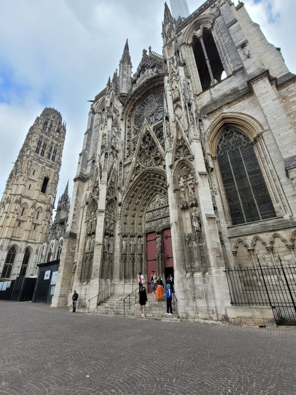 The Side of Rouen Cathedral, Rouen, Normandy, France