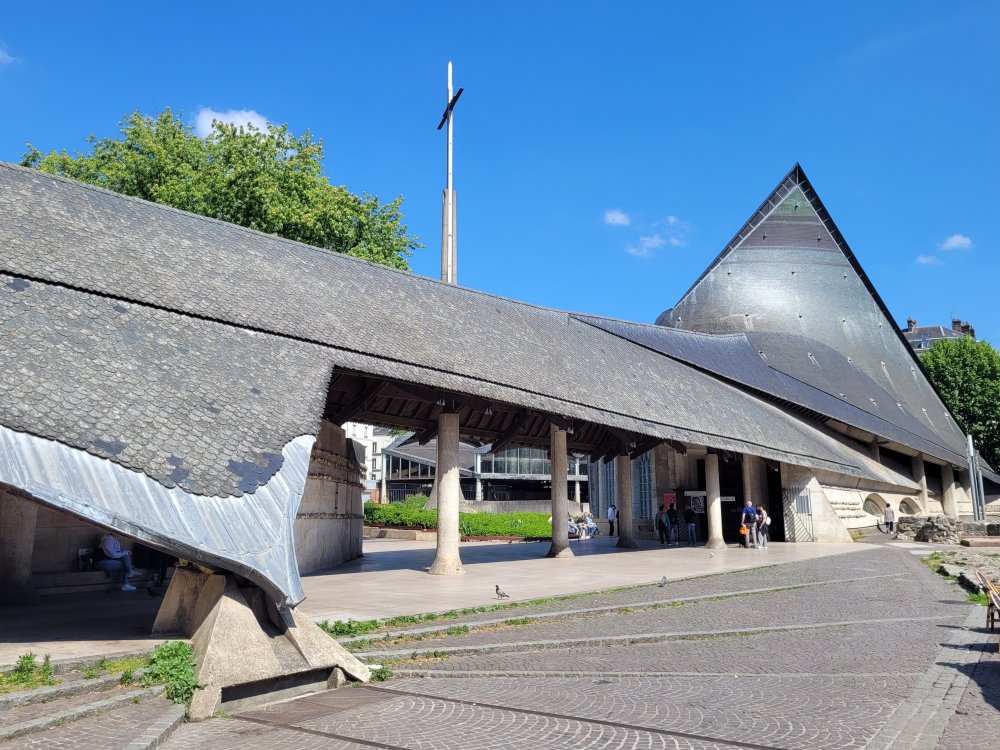 The Ultra Modern Church of Jeanne d'Arc, Place du Vieux March�, Rouen, France