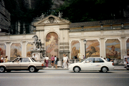 Salzburg, Painted Buildings, Austria