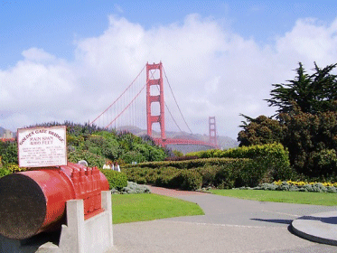 First View of the Golden Gate Bridge, San Francisco, California, USA