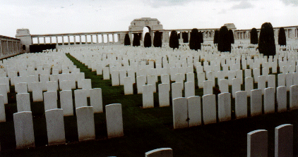 Graves at Pozi�res, the Somme, Picardy, France