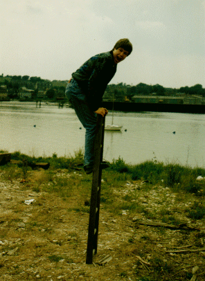 Lad on Ladder