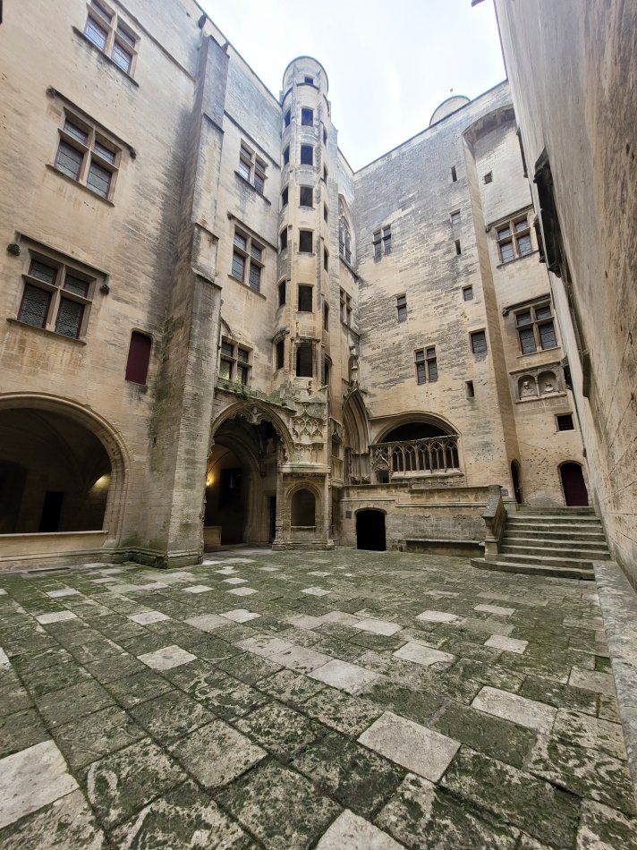 Courtyard at Tarascon Castle, France