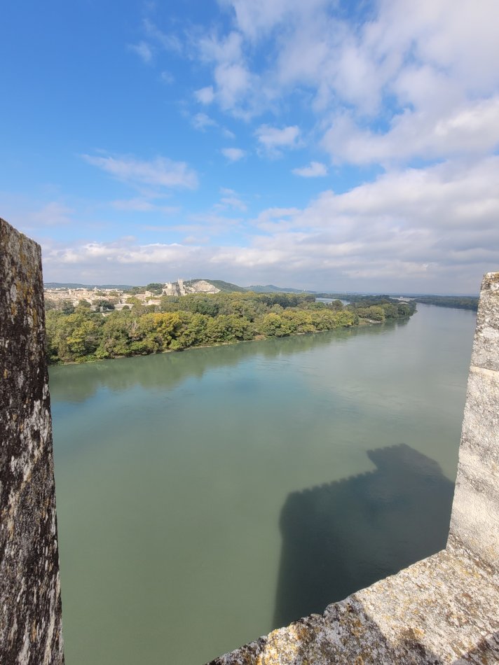 View of the Rh�ne from Tarascon Castle, Tarascon-sur-Rh�ne, France