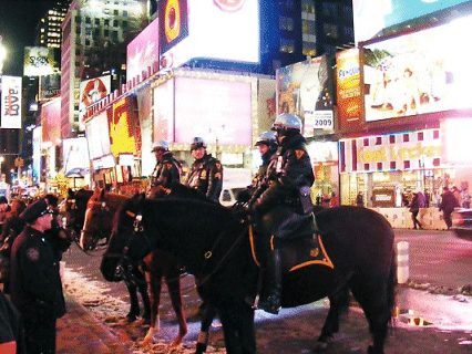 Mounted Police, Times Square, NYC, USA