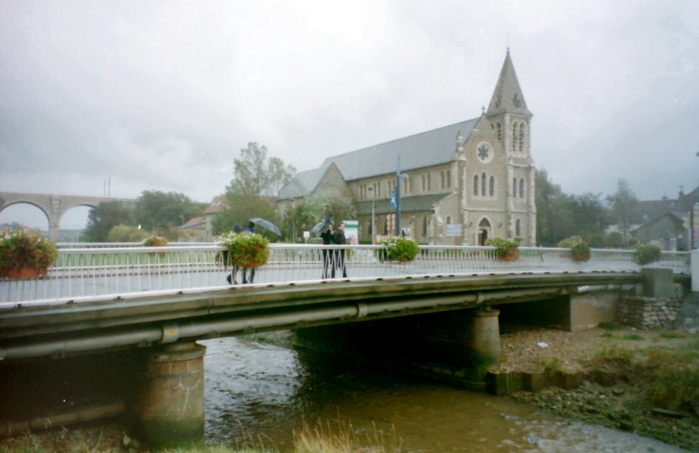 Wimereux Church and River, Pas de Calais, France