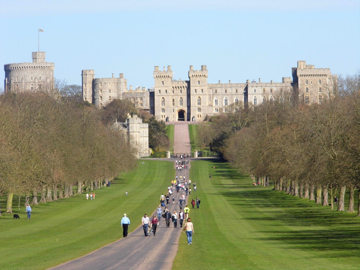 Windsor Castle from the Long Walk, Berkshire